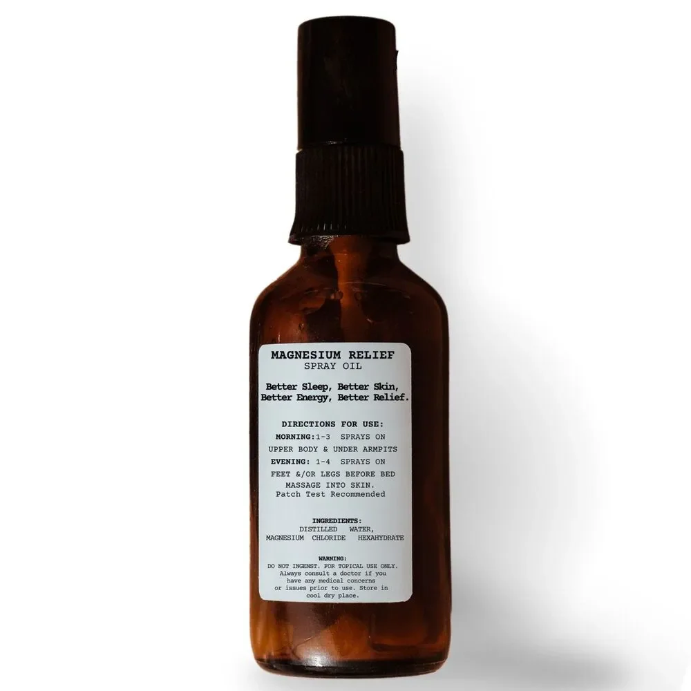 Magnesium Spray Oil -‎ Magnesium Relief by Body Alchemy 4oz